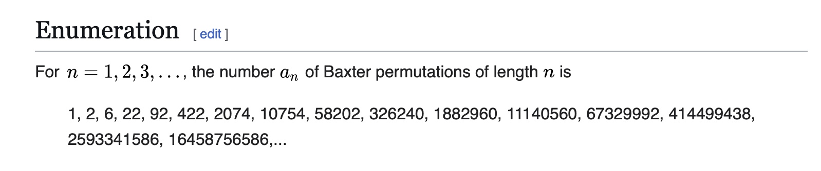 From the Wikipedia article on Baxter Permutations.
